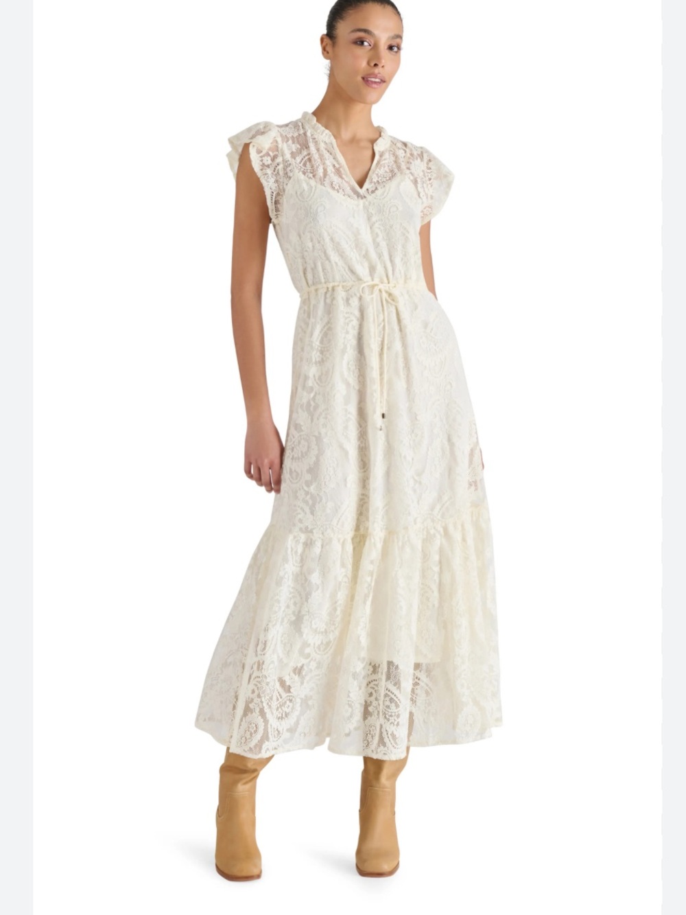 Steve Madden Osiris Lace Maxi Dress size M